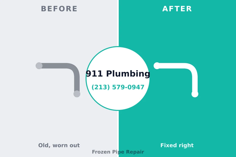 Before and after: plumbing company Oakland, CA